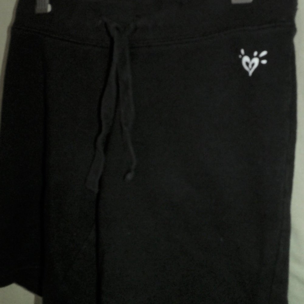 Black cotton stretchable Justice shorts
